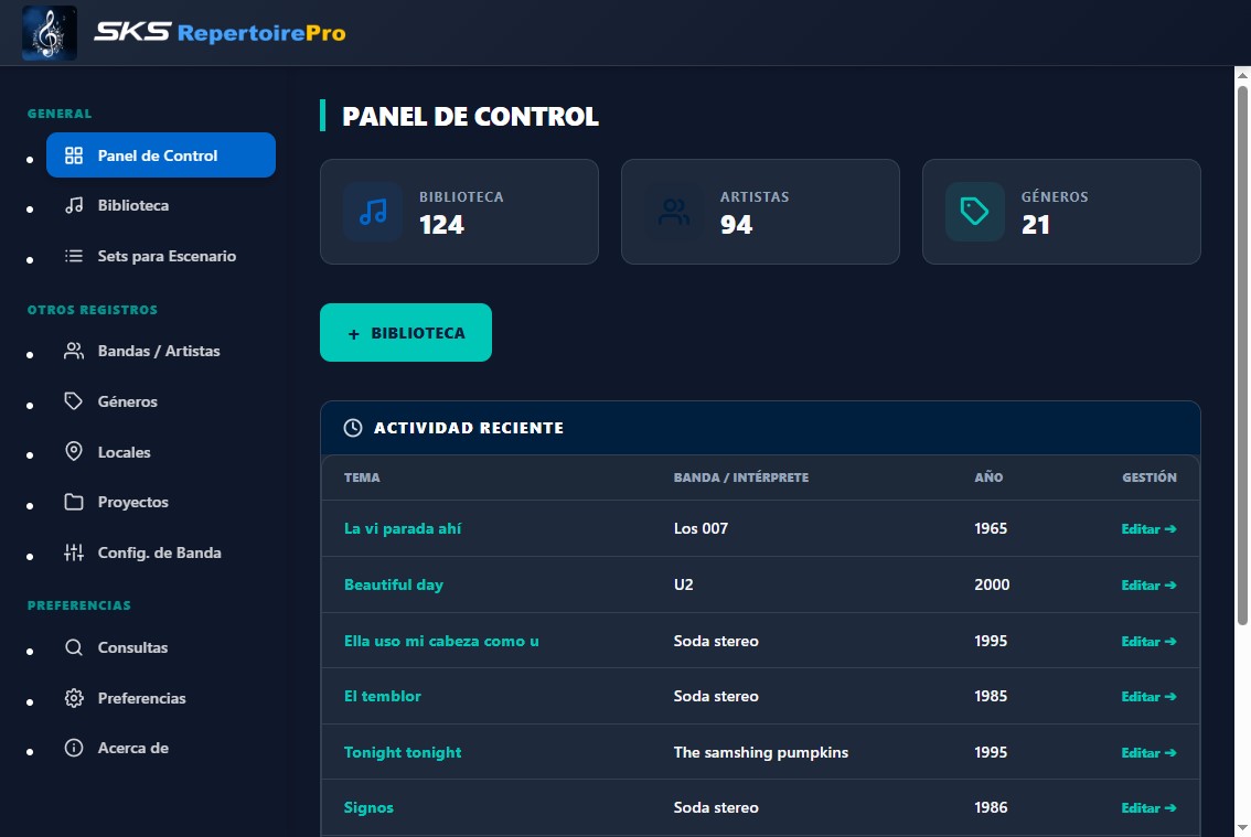 SKS Repertoire Pro Android
